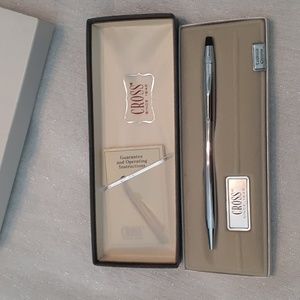 Cross pen, style 3502, lustrous Chrome ballpoint pen